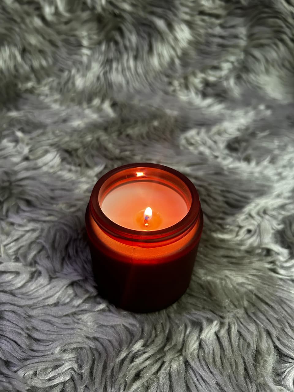 Glowora Premium Amber Glass Scented Candle Jar