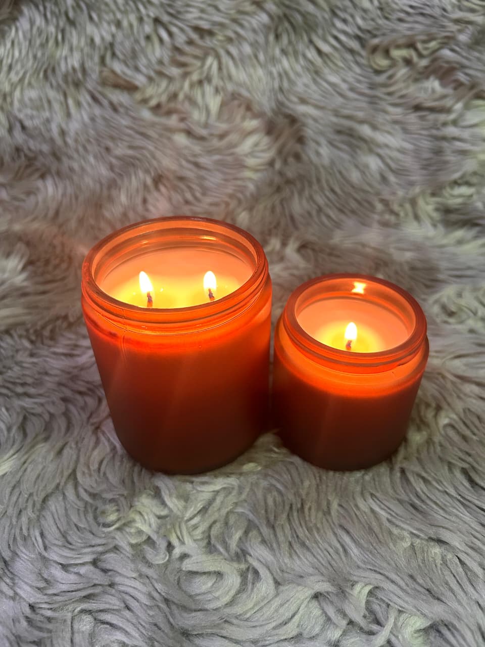 Glowora Premium Amber Glass Scented Candle Jar