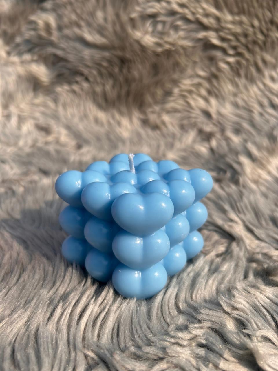 Glowora Heart Bubble Mold Candle