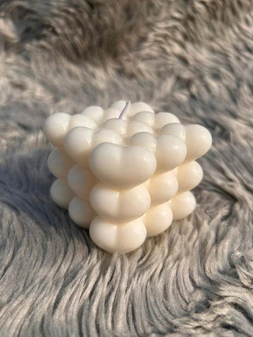 Glowora Heart Bubble Mold Candle